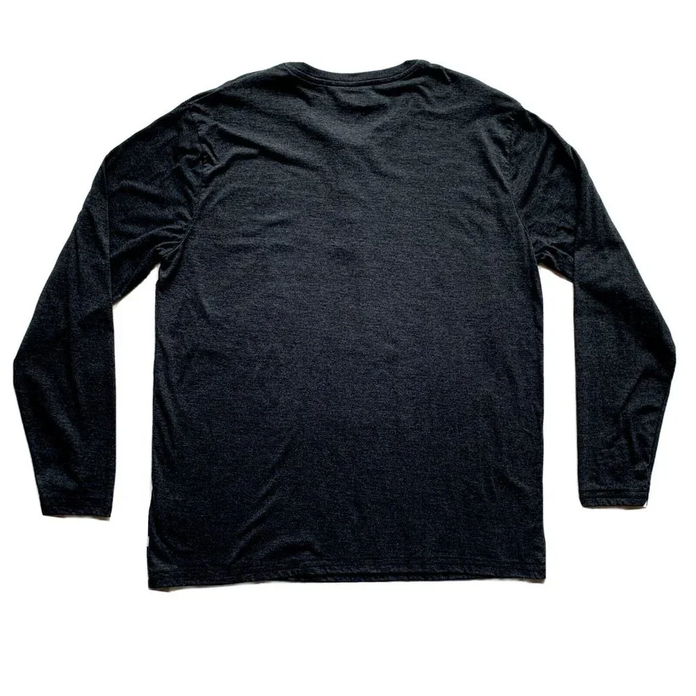 Levi's Henley T Shirt Top Mens‎ 2XL Gray Thermal Long Sleeve Casual Outdoor NEW